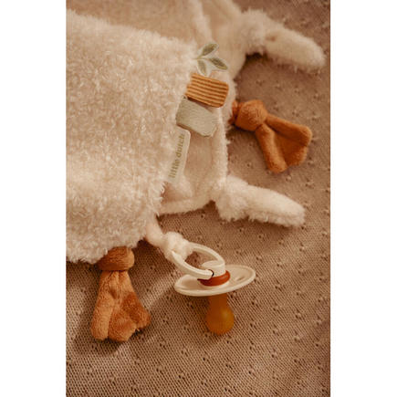 Doudou carré Oie Newborn Naturals Blanc LITTLE DUTCH - 3