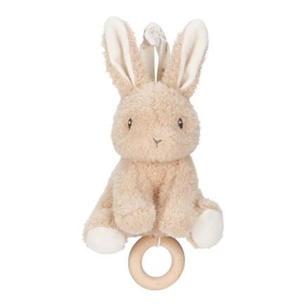 Peluche musicale Lapin Newborn Naturals Beige LITTLE DUTCH