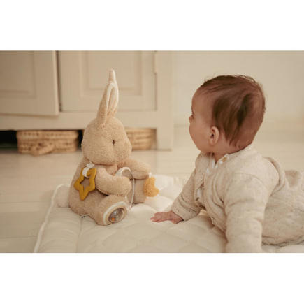 Peluche d'activité Lapin Newborn Naturals Beige LITTLE DUTCH - 6
