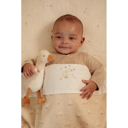 Petite peluche Oie Newborn Naturals Blanc LITTLE DUTCH