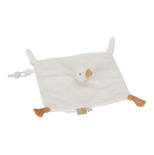 Doudou carré Oie Newborn Naturals Blanc