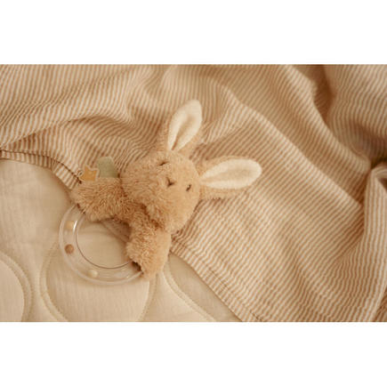 Hochet Lapin Newborn Naturals Beige LITTLE DUTCH - 2