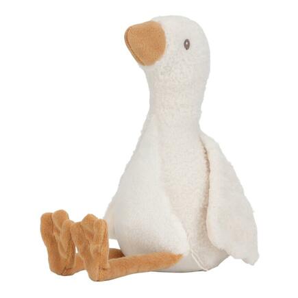 Grande peluche Oie Newborn Naturals Blanc LITTLE DUTCH