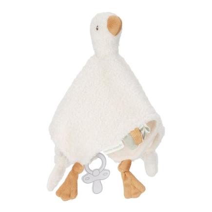 Doudou carré Oie Newborn Naturals Blanc LITTLE DUTCH - 2