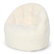 Pouf bouclette Newborn Naturals Blanc LITTLE DUTCH