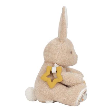 Peluche d'activité Lapin Newborn Naturals Beige LITTLE DUTCH - 3