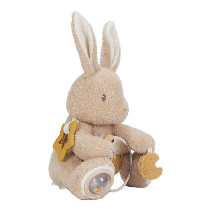 Peluche d'activité Lapin Newborn Naturals Beige LITTLE DUTCH - 2