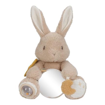 Peluche d'activité Lapin Newborn Naturals Beige LITTLE DUTCH