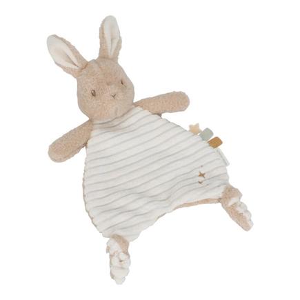 Doudou Lapin Newborn Naturals Beige et blanc LITTLE DUTCH - 4