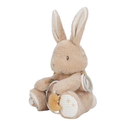 Peluche d'activité Lapin Newborn Naturals Beige LITTLE DUTCH - 5