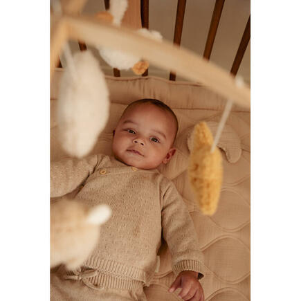 Mobile musical en bois Newborn Naturals Multicolore LITTLE DUTCH