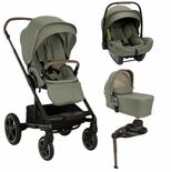 Poussette TRIO Mixx Next + Siège-auto Pipa Next + Nacelle Mixx Pine + Base Curv offerte
