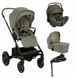 Poussette TRIO Mixx Next + Siège-auto Arra Flex + Nacelle Mixx Pine + Base Curv offerte