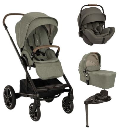 Poussette TRIO Mixx Next + Siège-auto Arra Flex + Nacelle Mixx Pine + Base Curv offerte NUNA