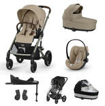Poussette TRIO Balios S Lux + Nacelle Cot S Lux + Siège auto Cloud G Plus SET XL Almond Beige