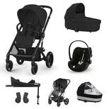 Poussette TRIO Balios S Lux + Nacelle Cot S Lux + Siège auto Cloud G Plus SET XL Moon Black