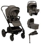 Poussette TRIO Mixx Next + Siège-auto Pipa Next + Nacelle Mixx Thunder + Base Curv offerte