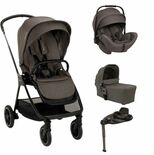 Poussette TRIO Triv Next + Siège-auto Arra Flex + Nacelle Mixx Thunder + Base Curv offerte