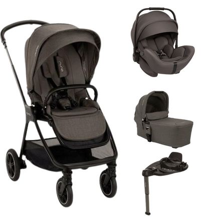 Poussette TRIO Triv Next + Siège-auto Arra Flex + Nacelle Mixx Thunder + Base Curv offerte NUNA