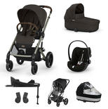 Poussette TRIO Balios S Lux + Nacelle Cot S Lux + Siège auto Cloud G Plus SET XL Chocolate Brown