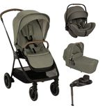 Poussette TRIO Triv Next + Siège-auto Arra Flex + Nacelle Lytl Pine + Base Curv offerte