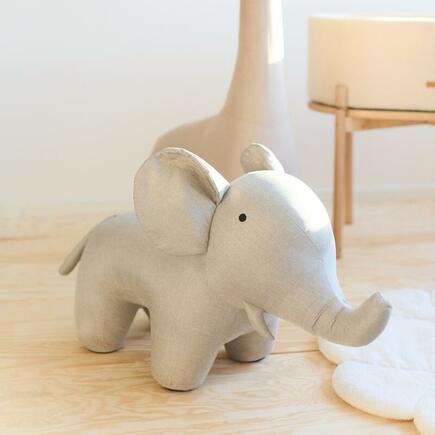 Peluche Eléphant lin - Beige CHILDHOME - 5