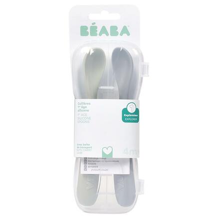 Lot de 2 Cuillères 1er Âge Silicone Galet BEABA - 4