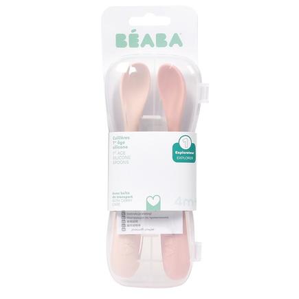 Lot de 2 Cuillères 1er Âge Silicone Barbe à papa BEABA - 4