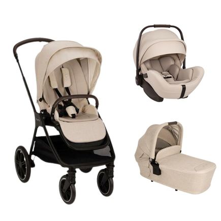 Poussette TRIV LX + Siège-auto Arra Flex + Nacelle Lytl Biscotti  NUNA