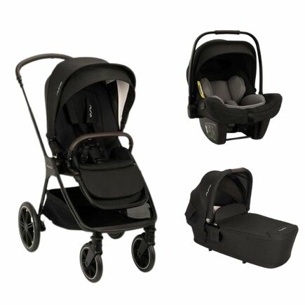 Poussette TRIV LX + Siège-auto Pipa Next + Nacelle Lytl Caviar NUNA