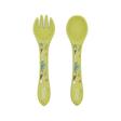 Couverts en silicone Cracky le dinosaure Vert SASSI