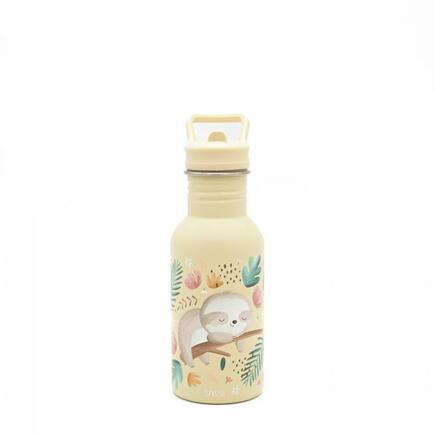 Gourde en inox Gnawy le paresseux 500 ml Beige SASSI
