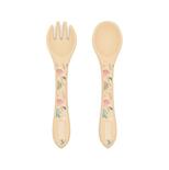 Couverts en silicone Gnawy le paresseux Beige
