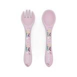 Couverts en silicone Sparkly la licorne Violet