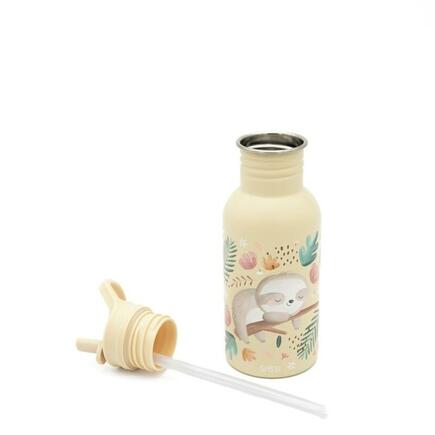 Gourde en inox Gnawy le paresseux 500 ml Beige SASSI - 3