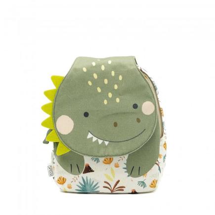 Mini sac à dos A5 Cracky le dinosaure Vert SASSI