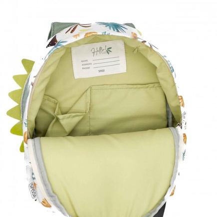 Mini sac à dos A5 Cracky le dinosaure Vert SASSI - 4