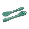 Couverts en silicone Crunchy le renard Vert d'eau SASSI - 2