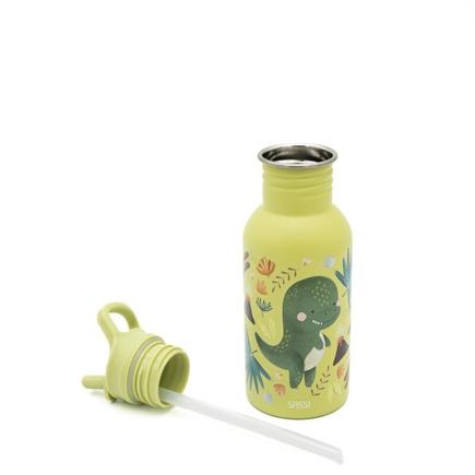 Gourde en inox Cracky le dinosaure 500 ml Vert SASSI - 3