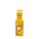 Gourde en inox Chompy le lion 500 ml Jaune