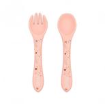Couverts en silicone Slurpy la pieuvre Rose