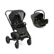 Poussette DUO Chrome + Coque I-Snug 2 + Adaptateurs + Habillage pluie Shale JOIE