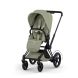 Poussette e-Priam 3 Style Matt Black Sage Green