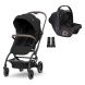 Poussette Duo Makaya + Siège auto Aria Noir