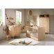 Chambre Trio Access Bois Lit bébé évolutif 70x140cm + Commode + Armoire