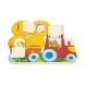 Cache-cache tracteur ferme - Jaune
