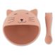 Premier set repas bébé Mme Cat Rose