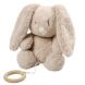 Peluche musicale lapin Loulou 30cm Sable