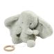 Peluche musicale éléphant Loulou 30cm Vert Tilleul