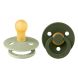 Lot de 2 sucettes en caoutchouc 0-6m Sage et Hunter Green